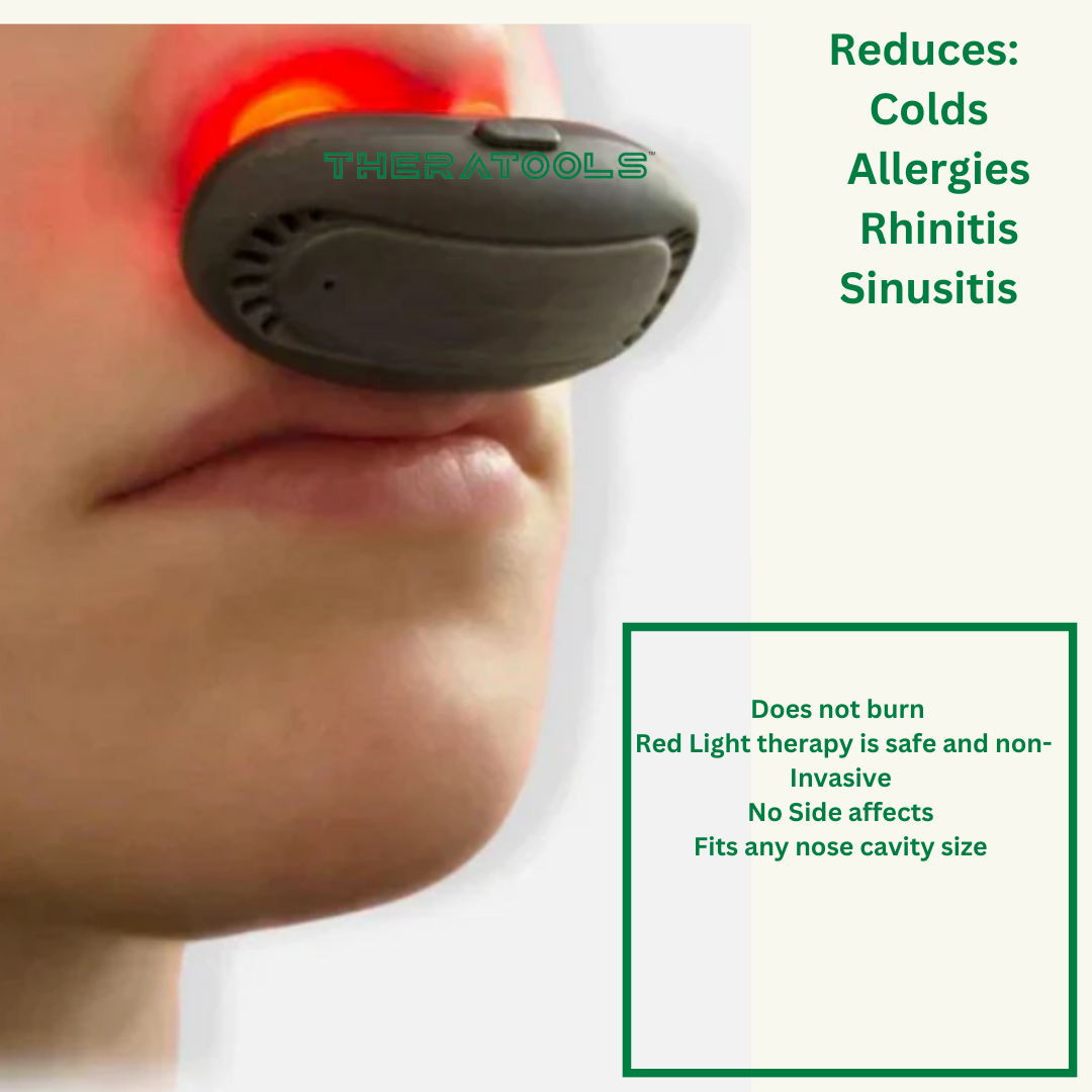 Red Light Nasal Sinusitis Rhinitis Allergy Treatment Device by Theratools