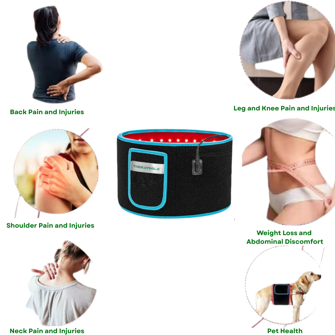 Red LED Therapy Wrap Belt With Timer Controller